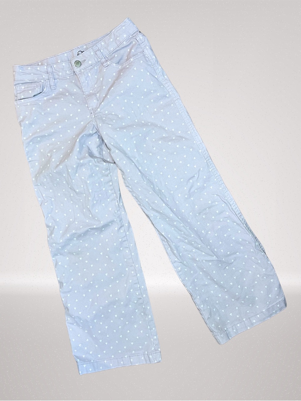 Art Class Girls Lavender Heart Print Wide Leg Pants Size 14